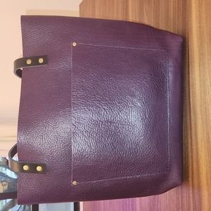 Portland leather goods tote